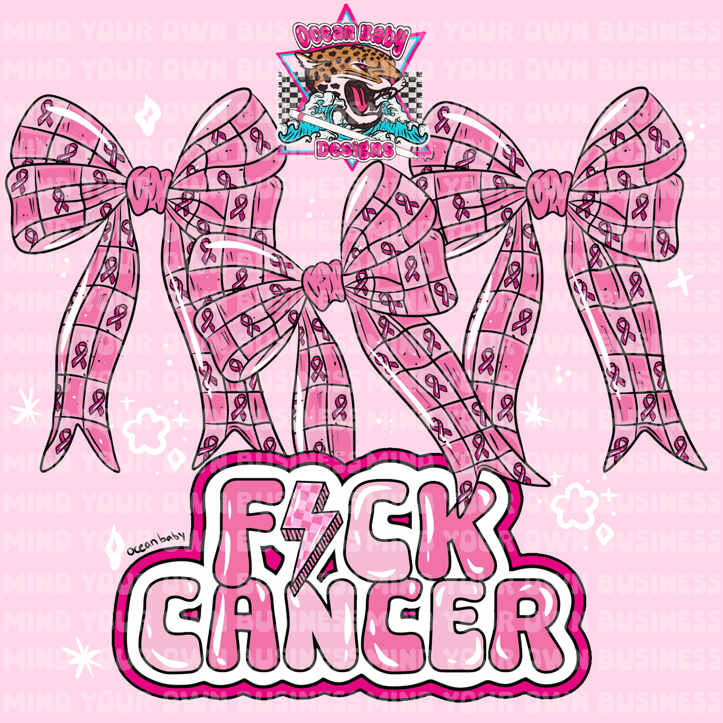 F*ck Cancer bows PNG