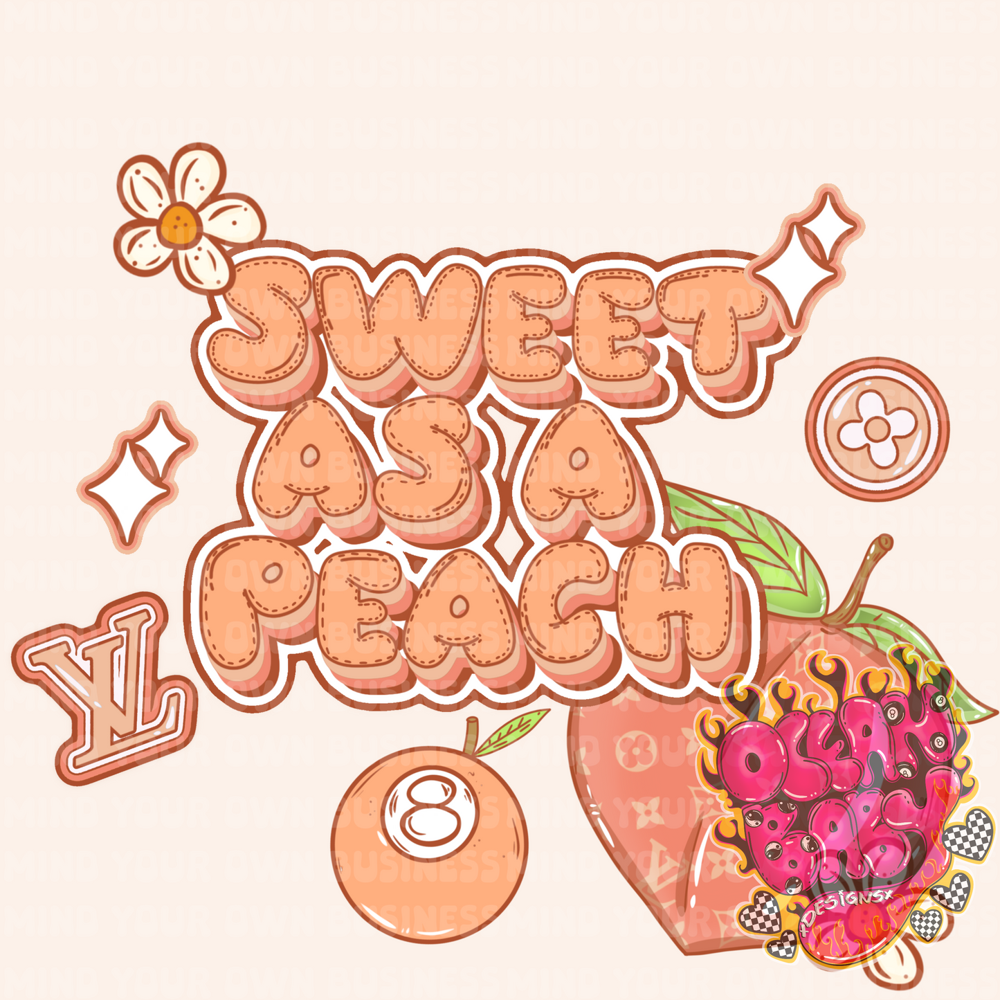 Sweet as a peach png